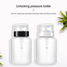 200ML Empty Press Bottle Nail Polish Remover Alcohol Liquid Press Bottle Pumping Dispenser Nail Art Plastic Bottle Dropship 2024 - buy cheap