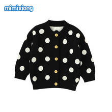 Baby Boy Winter Sweaters Colthes Fashion Dots Knitted Infant Kids Girl Jackets Jumpers Long Sleeve Spring Toddler Knitwear Coats 2024 - buy cheap