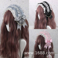 White Headpiece of Lace Lolita Sweet Wild  Hair Band  Take Angel Street  hair band  headbands lolita girls hair accessories 2024 - buy cheap