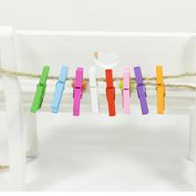 Mini Wood Clothespins Laundry Photo Paper Peg Clips Clothes Pins Art Craft 2024 - buy cheap