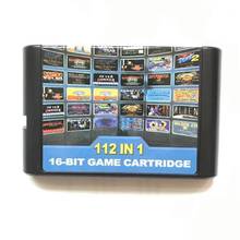112 In 1  Hot Game Collection Cartridge for 16 bit sega Megadrive Genesis Game Player 2024 - buy cheap