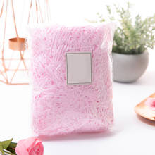 100g Pink Shredded Crinkle Paper Raffia Candy Boxes DIY Gift Box Filling Material Tissue Party Gift Packaging Filler Decoration 2024 - buy cheap