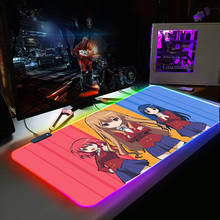 Gamepad xxl extra grande com retroiluminação led rgb, tapete amplo para mouse e mouse 2024 - compre barato