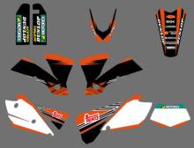 Графические и Фоновые наклейки для KTM EXC 125 200 250 300 400 450 525 2004 2024 - купить недорого