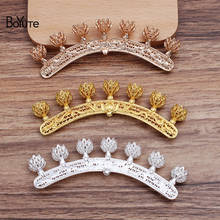 BoYuTe (10 Pieces/Lot) 28*99MM Zinc Alloy Seven Flowers Materials Diy Handmade Hair Jewelry Accessories Wholesale 2024 - buy cheap