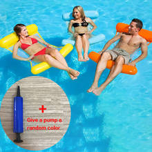 new inflatable Foldable Water hammock recliner inflatable floating bed swimming pool floating swimming mattress swimming ring 2024 - buy cheap