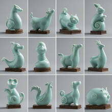 Handicraft Room Craft Decoration Ceramic & Enamel Crafts Chicken Tiger horse Dog pig dog snake lovely cartoon ornaments 2024 - buy cheap