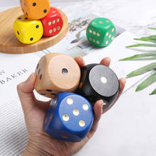6-Sided Chess Props Toy Wooden Dice 5cm Big Dice Round Sieve Points Entertainment Party Camping Game Family Table Games 2024 - buy cheap