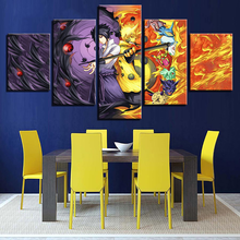 Quadro de arte ninja filme 5 painéis, pintura modular tela impressa poster de parede decoração de casa hd moderno sala de estar 2024 - compre barato