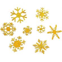 Patches bordados de ouro 5-6cm ferro em apliques ajustes floral fantasia cosplay metálica flocos de neve bordado 3-6cm 2024 - compre barato