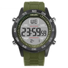 Smael marca de luxo masculino esportes relógios moda militar esporte led digital relógios masculinos à prova dwaterproof água eletrônica relógios de pulso verde 2024 - compre barato