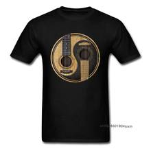 Мужская футболка с 3D принтом Yin Yang, футболки с принтом гитары на заказ, новинка 2018, черная одежда, винтажные топы с короткими рукавами 2024 - купить недорого