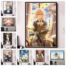Violet Evergarden Hot Anime Oil on Canvas Paintings Wall Art Posters and Prints Wall Art Pictures for Living Room Decor Cuadros 2024 - buy cheap