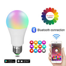 Newest 20W RGB Bluetooth Smart LED Bulb E27 Dimmable B22 RGBW RGBWW LED Bulb Music Voice Control Smart Light Lamp for Home Decor 2024 - buy cheap