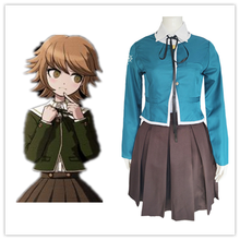 Danganronpa Chihiro Fujisaki Cosplay Costume Female Girl School Uniform Coat Shirt Dress Full Suit Halloween Costumes 2024 - buy cheap