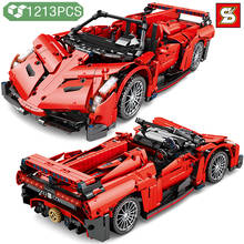 SY BLOCK Technical Diy Racing Sports Car Model Building Blocks World Famous Car Bricks Toys Children Education Gifts for Boys 2024 - buy cheap