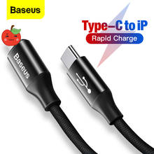 Baseus USB Type C For Lightning Cable For iPhone 11 Pro Max Xs Max Xr X 8 7 6 6s Plus Fast Charging USB Cable Charger Wire Cord 2024 - buy cheap