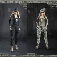 Fire Girl Toys 1/6 FG048 Tactical Woman Shooter Clothes For 12" Female Figure Body 2024 - buy cheap