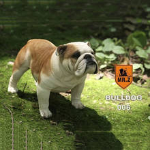 Mr.Z-modelo de juguete a escala 1/4, simulación estática, Animal, perro, Bulldog, modelo de regalo para escena de figura de acción, accesorios de decoración de coche, muestra 2024 - compra barato