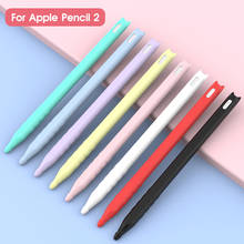 Soft Silicone Cartoon Case For Apple Pencil Case Compatible For iPad 2 Tablet Touch Pen Stylus Protective Sleeve Cover Anti-lost 2024 - buy cheap
