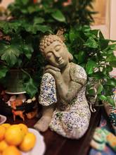 Outdoor Gardening Resin Sleeping Buddha Zen Ornaments Garden Landscaping Sculpture Crafts Courtyard Garden Furnishing Decor Art 2024 - buy cheap