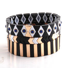 Fashion Jewelry Beautiful Bracelet Set Multicolor Enamel Hematite Colorful Bracelets 2024 - buy cheap