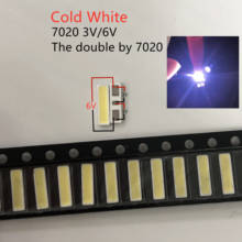 Para innolux led lcd retroiluminação tv aplicação everlight led backlight 1 w 6 v 7020 branco fresco lcd backlight para tv dupla por 7020 2024 - compre barato