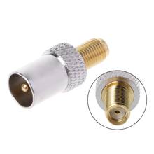 SMA Female Jack To TV IEC Male Plug Coaxial Adapter RF Connector Nickel Plated 2024 - buy cheap