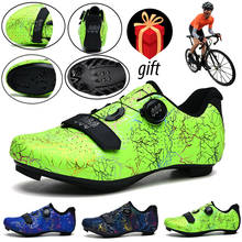 Мужская спортивная велосипедная обувь, самоблокирующиеся, Нескользящие, дышащие, для горных велосипедов, кроссовки SPD, для гонок 2024 - купить недорого