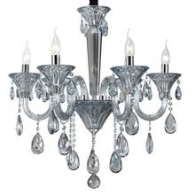 Candelabros antiguos de cristal azul, luces modernas de gran oferta para comedor, arañas Led y baño 2024 - compra barato