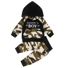 2019 Baby Spring Autumn Clothing  Infant Kids Baby Boy Clothes Kids Boys Camo Suits Outfits Hooded Tops + Pants 2Pcs Set 1-4T 2024 - buy cheap