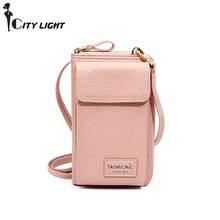 New Fashion Mini Women Shoulder Bags Pu Leather Phone Wallet Crossbody Bag Brand Women Wallet Clutch Female Messenger Bag 2024 - buy cheap