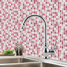 Pegatinas de azulejo de mosaico 3D para cocina, baño, autoadhesivo, PET + PU, papel tapiz de diseño de decoración del hogar, Mural de ladrillo impermeable, calcomanías 2024 - compra barato