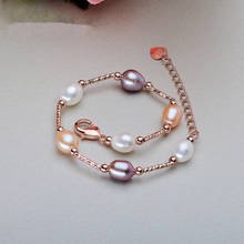 NEW ARRIVAL Genuine Natural Freshwater Pearl Bracelet Hot Cheap Bangle Fashion Jewelry, 10pcs/lot 2024 - buy cheap