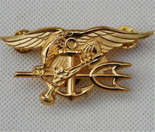 US Navy Seal Eagle Anchor Trident Mini Medal Uniform Insignia Badge Gold Badge Halloween Cosplay Toy 2024 - buy cheap
