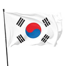 Bandeira do poliéster da bandeira da coreia do sul de 90*150cm para a decoração da casa do festival 2024 - compre barato