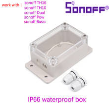 Sonoff-caja de conexiones impermeable IP66, carcasa resistente al agua para Sonoff Basic/RF/Dual/Pow, interruptor inteligente para luces de árbol de Navidad 2024 - compra barato