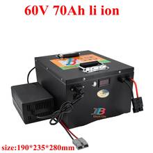 waterproof 60v 70ah lithium ion bateria BMS li ion for 3500W 2000w Tricycle scooter motorcycle camper bakfiets +10A charger 2024 - buy cheap