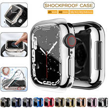 Cover for Apple Watch 3 2 1 38MM 42MM 360 Full Soft Clear TPU Screen Protector Case for iWatch 4/5/6/SE/7 44MM 40MM 41MM 45MM 2024 - buy cheap