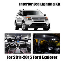 13 PCS Car Accessories Bulbs LED Interior Package bulb kit For 2011-2015 Ford Explorer Dome Step/Courtesy License Plate Light 2024 - buy cheap