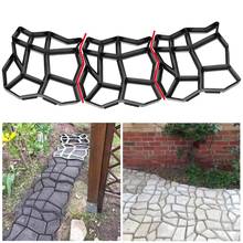 Stone Paving Mold Concrete Stepping Walkway Paver 9 Grids DIY Driveway Garden HX6D 2024 - buy cheap