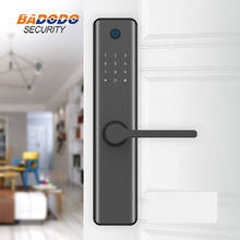 Cerradura de puerta inteligente con huella dactilar, dispositivo de cierre biométrico eléctrico Digital, compatible con tarjeta IC, contraseña 2024 - compra barato