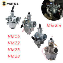 ZS MOTOS мотоцикл Mikuni VM16 VM22 VM26 VM28 карбюратор 19 мм 26 мм 30 мм 32 мм Carb для 50-200cc Dirt Pit Bike четырёхкамерный карбюратор для квадроциклов 2024 - купить недорого