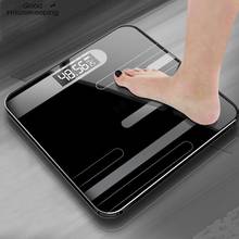 Напольные весы для ванной комнаты, цифровые весы для взвешивания тела, стеклянные Умные Электронные весы с ЖК-дисплеем 2024 - купить недорого