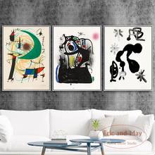 Espanhol joan miro posters e impressões pintura em tela modular fotos de parede para sala estar decoração da casa do vintage plakat 2024 - compre barato