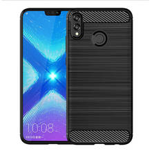 For Honor 8X 8 X Case Carbon fiber Cover Shockproof Phone Case On For Huawei Honor 8C 8 C Cover 360 Full Protection Bumper Shell 2024 - buy cheap