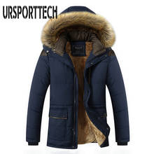 M-5XL Fur Collar Hooded Men Coat Winter Jacket 2019 New Fashion Warm Wool Liner Man Jacket and Coat Windproof Male Parkas Casaco 2024 - buy cheap