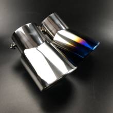 Car styling stainless steel Grilled blue exhaust pipe tail rear muffler tip pipes 1pcs for Mitsubishi Pajero V31 V33 V73 V93 V97 2024 - buy cheap