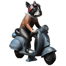 Nordic Creative Dog Statue Living Room TV Cabinet Office Home Decor Motorcycle Dog Sculpture Crafts 2024 - buy cheap