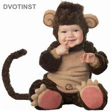 Dvotinst детский реквизит для фотосъемки мальчиков и девочек комплект одежды с милыми животными для младенцев Одежда для косплея реквизит для фотосъемки в студии фотосъемки 2024 - купить недорого